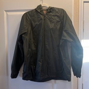 Men’s Green Rain Resistant/Wind Breaker Medium Jacket